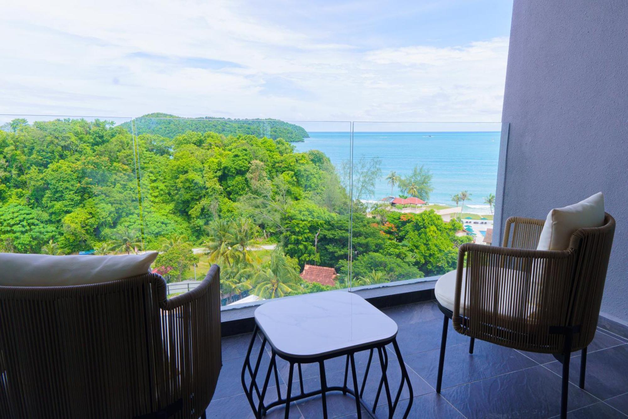 The Riyaz Lavanya Langkawi Pantai Cenang  Exterior photo View from the balcony of a hotel room
